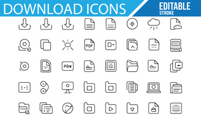 Download Icons Set for File, Mobile, and Data Management in Technology Designs