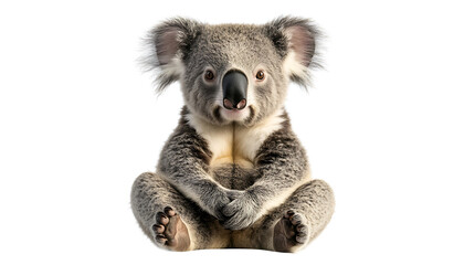 Obraz premium Realistic Koala isolated on transparent background, PNG