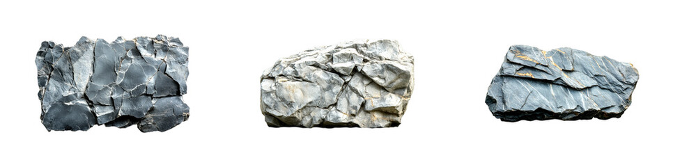 Obraz premium Rock formation study natural landscape geological content outdoor environment nature exploration cut out set