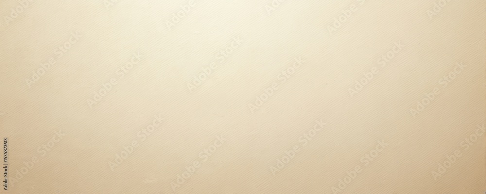 Poster Ivory kraft paper background with subtle texture. Panoramic view of blank paper, with visible fibers, for message, design. Recycled material for notes, cards, letter, invitation. Beige color.