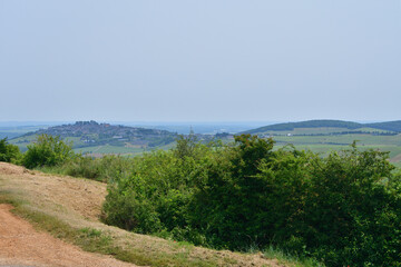 Sancerre Village on a Hill in France, Viewed from Afar – June 9, 2025