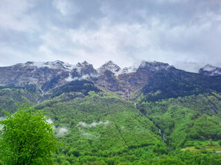 Matterhorn mountain range of the Alps, located between Switzerland and Italy