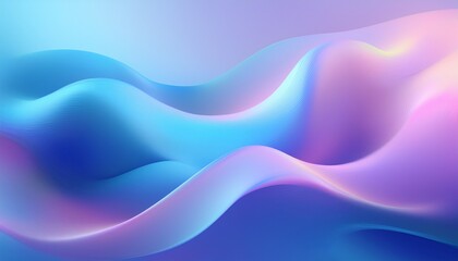 Obraz premium abstract blue purple shapes soft pastel color gradient holographic blurred abstract background