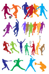 Sports vector icon set. sports association vector illustration.