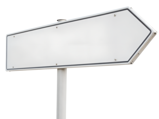 Blank Signpost: An empty road sign, positioned outdoors. Ready for you to add your own destinations and directives.