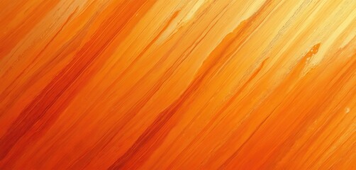 Orange oil paint brush strokes texture. Abstract background wallpaper, pattern, art print, design element for various projects. Warm colors and dynamic artistic expression.