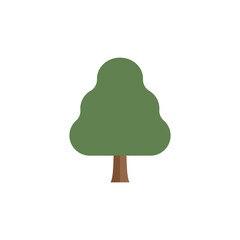 Abstract Green Tree Illustration &ndash; Nature Icon