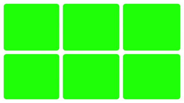 collage or grid green screen 4k animation Native Design elements, Simple bento grid UI layout design. trendy Geometry Futuristic grid animation