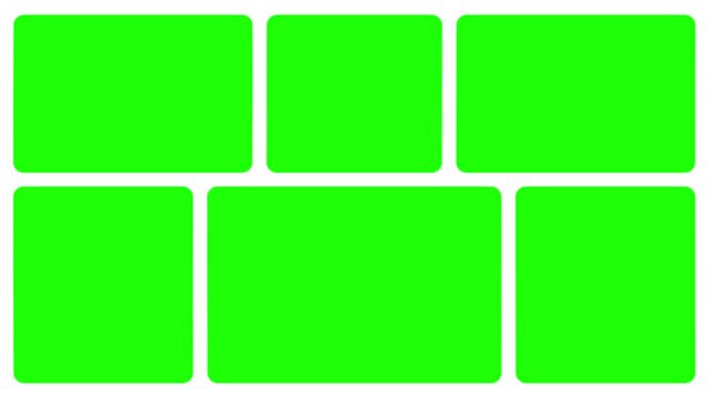 collage or grid green screen 4k animation Native Design elements, Simple bento grid UI layout design. trendy Geometry Futuristic grid animation