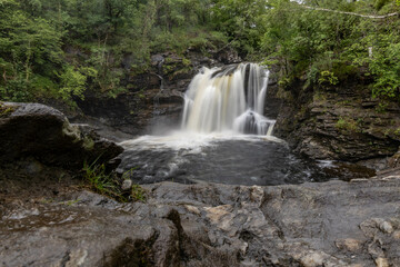 Obraz premium falls of falloch - waterfall in Scotland, Loch Lomond