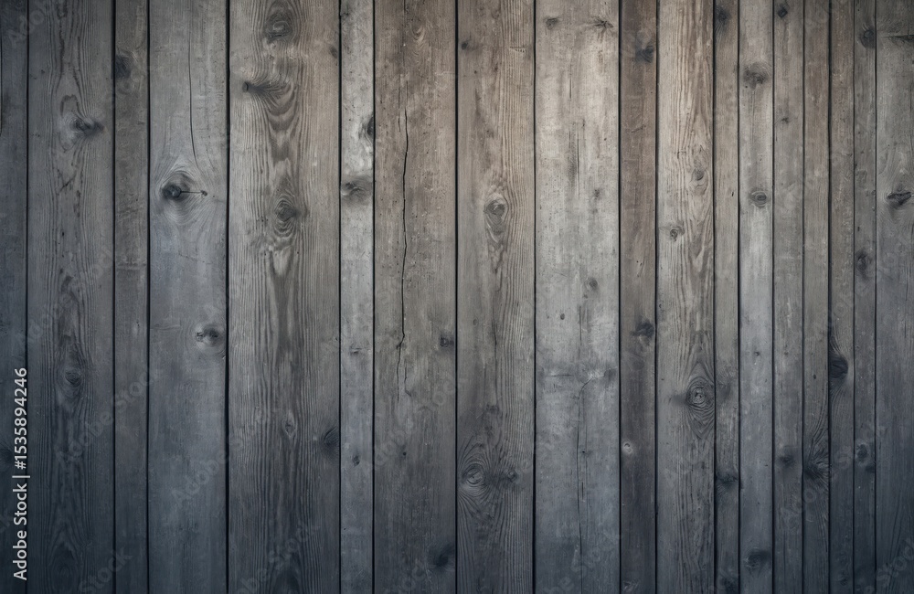 Aufkleber old weathered grey wooden wall texture background. rustic vertical planks of wood with visible grain