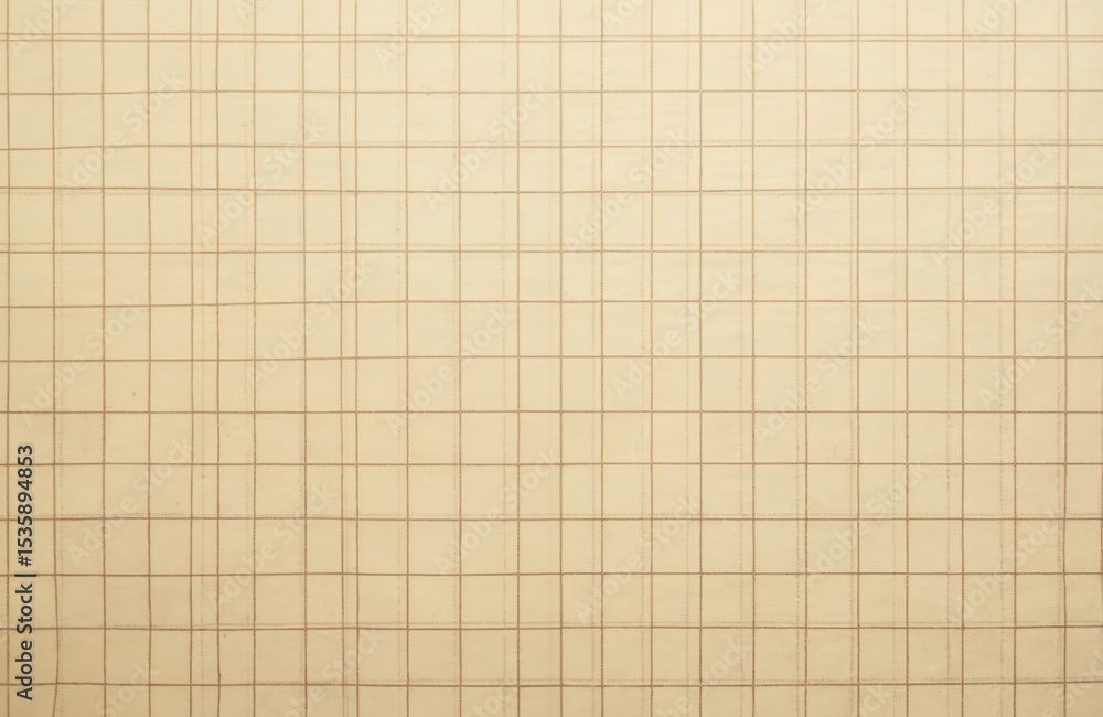 Fototapete beige graph paper texture with brown grid lines. standard quality visual element for project design 