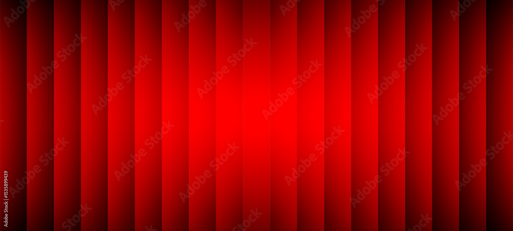 Poster Abstract red gradient with vertical stripes. Chromatic ripple effect. Vector background for graphic design and web presentations.