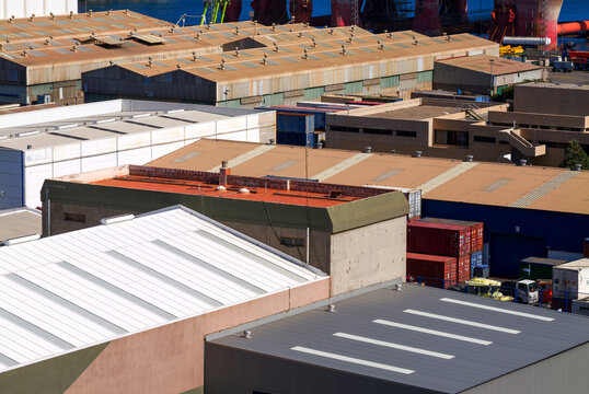 Lagerhallen und Container Hafen Las Palmas, Gran Canaria