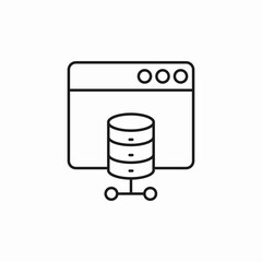 website server icon sign vector