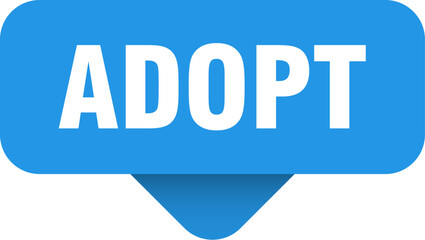 adopt sticker. adopt sign on transparent background