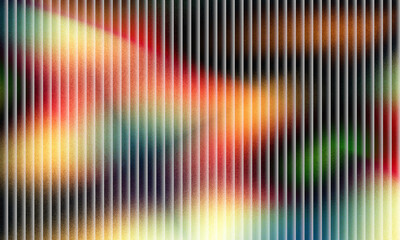 Abstract glowing ribbed fluted illusion with dynamic flow and vibrant gradient ripple transitions