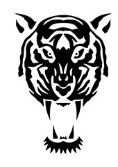 tigre animal sauvage tribal