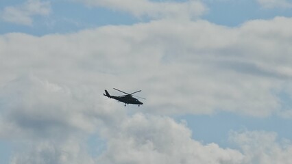 helicopter in flight