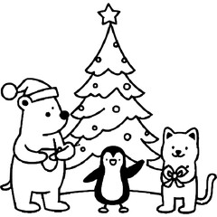 Tiere feiern Weihnachten - 8