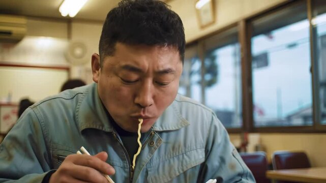 Ramen Slurp: A Focused Moment of Culinary Enjoyment