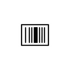 Barcode Lines Symbol Monochrome Icon