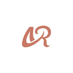 Logo design featuring a stylized letter AR or monogram, focusing on simplicity, uniqueness, and brand identity, suitable for businesses, startups, and personal branding.