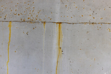 Rust-streaked pale metal surface displaying aged texture and scattered oxidation marks