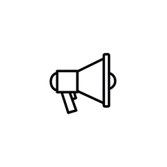 Megaphone Outline Monochrome Icon