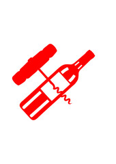 bouteille alcool humour tire bouchon croise