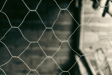 Photo of a residential security fence