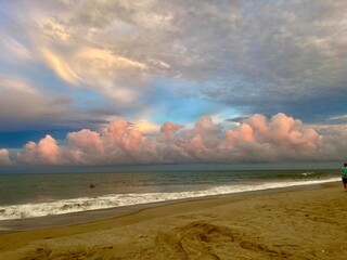 beach at sunset