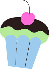 Cupcake with Cherry on Top