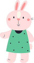 Adorable Bunny in Dress