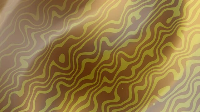 Gold gradient illustrator abstract wavy brown and yellow pattern creates a luxurious flowing design.