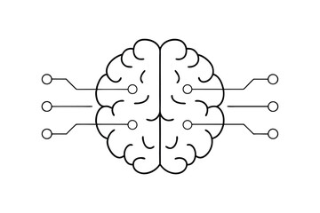 Human brain connected continous-line circuitry neural network