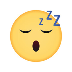 Sleeping emoji with Z signs