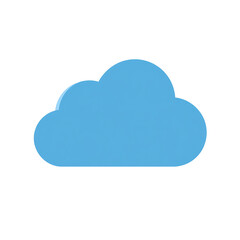 Ubatuba/sp - brasil a simple light blue cloud icon isolated on a black background in a digital illustration style on transparent background