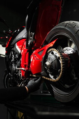 Chain tuning improves torque delivery and rear performance. Chain tensioning at motorcycle...