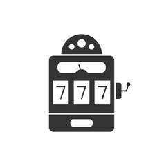 Slot Machine Icon Vector Design.