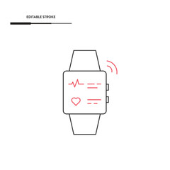 Smart Watch Icon Vector Design.