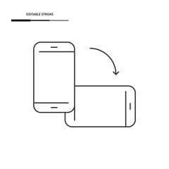 Smartphone Rotation Icon Vector Design.