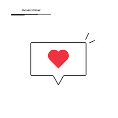 Social Media Notification Icon Vector Design.