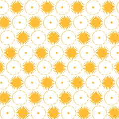 Modern Orange Star Dot Vector Pattern