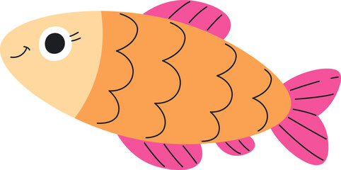 Smiling Cartoon Fish