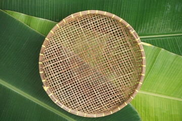 bamboo basket tray
