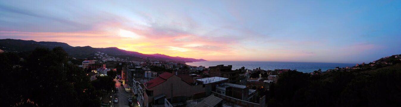 Sunset in amAzeffoun, Algeria