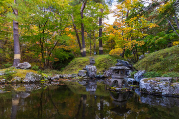 日本の風景・秋　北海道函館市　旧岩船氏庭園（香雪園）　園亭