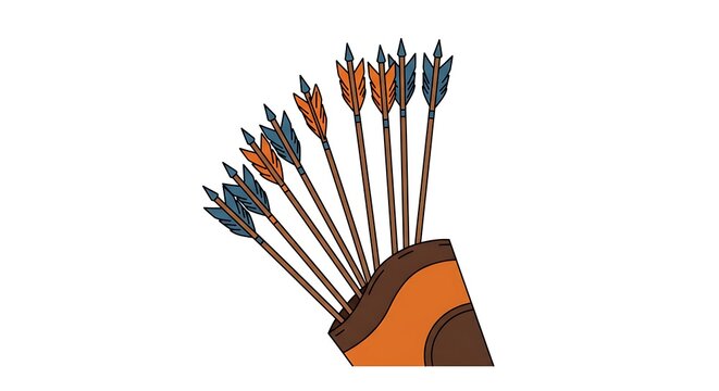 Rustic Arrows: Hand-Drawn Illustration, Warm Tones