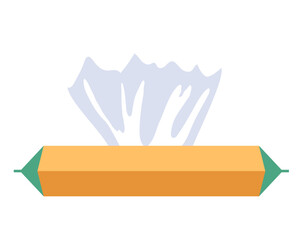 Napkins isolated icon concept. Vector flat graphic design illustration